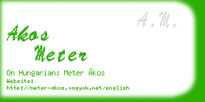 akos meter business card